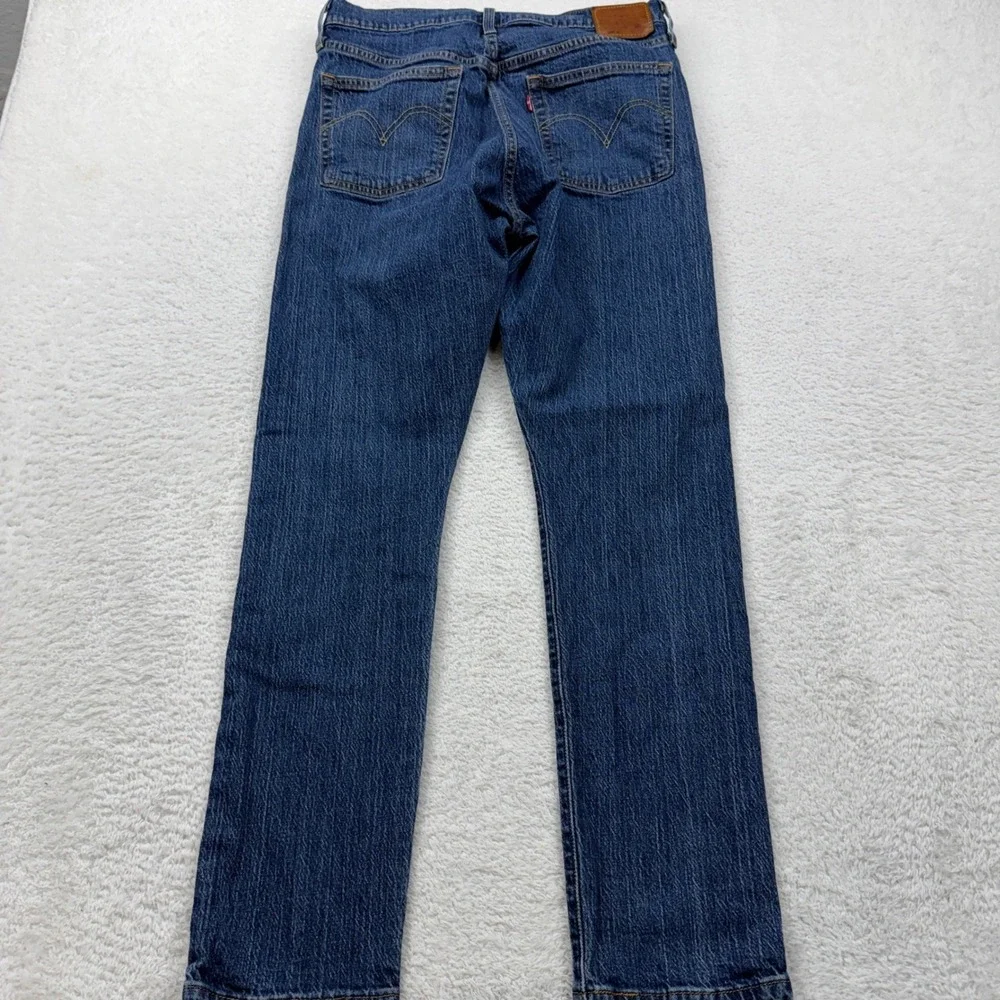 Levi's 501 Premium Button Fly Jeans Mens W30 L30 Dark Wash‎ Denim Pants 30x30